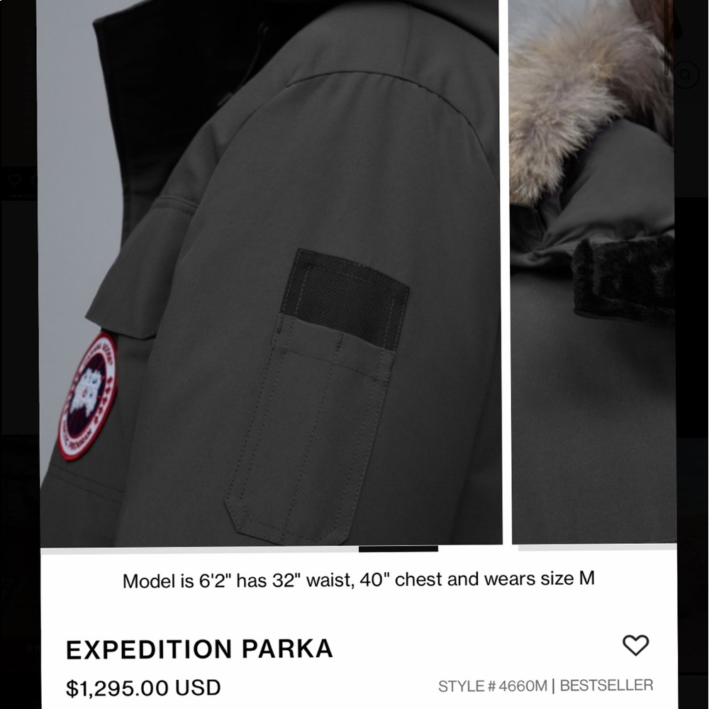 Authentic Canada Goose Expedition Parka